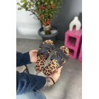 Markano Eleta Leopard Ivy Женские тапочки с отделкой | Sumka