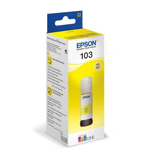 Желтый картридж Epson 103 (C13T00S44A) | Sumka