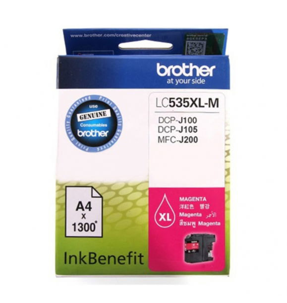 Картридж Brother LC535XLM красный, 1300 страниц (DCP-J100 DCP-J105 MFC-J200) | Sumka