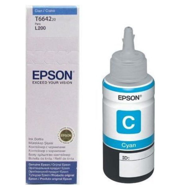 Голубой картридж Epson T6642 L100/L200/L300 (C13T66424A) | Sumka