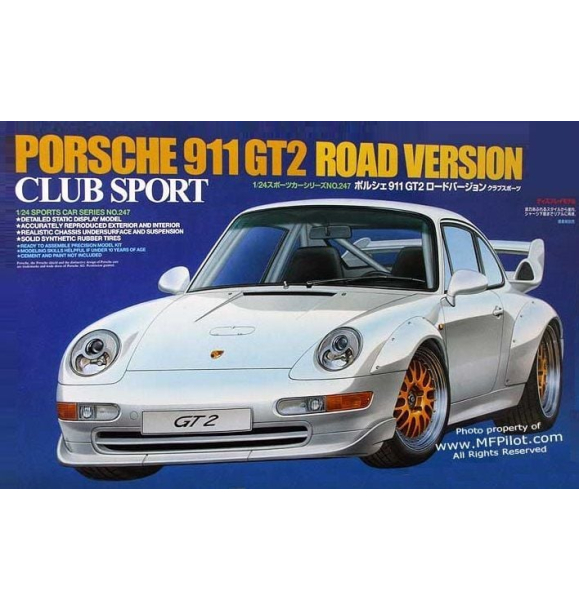 911 GT2 Road Version Club Sport в масштабе 1/24 | Sumka