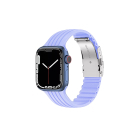 Совместимость с Apple Watch Pazariz2/3/4/5/6/7/8/se 42 мм, 44 мм, 45 мм, полосатый гелевый силиконовый ремешок с металлическим зажимом | Sumka