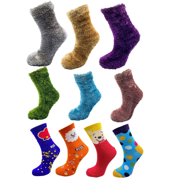 Pazariz Colorful Socks Socket Socks Радужный пакет | Sumka