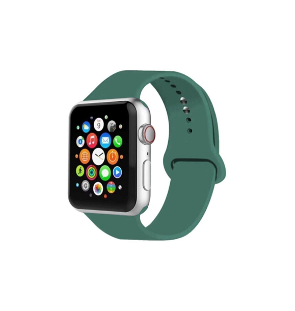 Совместимость с Apple Watch Pazariz 2 3 4 5 6 7 Se Совместимость с ремешком 38 мм, 40 мм, 41 мм — сосновая зеленая | Sumka