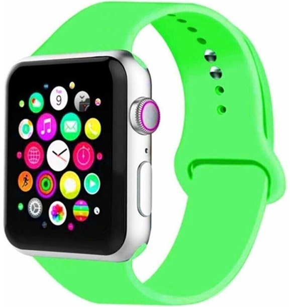 Совместимость с Apple Watch Pazariz1-2-3-4-5-6-7-8-Se (42 мм-44 мм-45 мм), силиконовый ремешок | Sumka