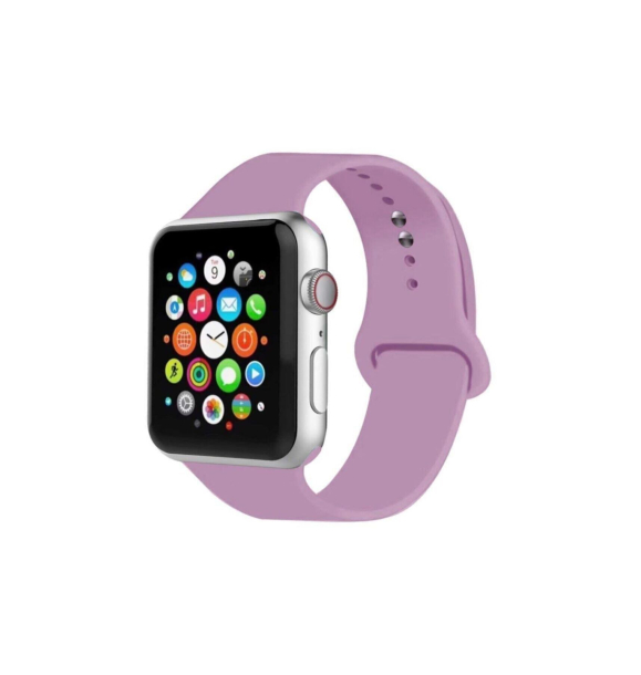 Pazariz Совместимый с Apple Watch силиконовый перфорированный ремешок 1 | 2 | 3 | 4 | 5 – 38 мм/40 мм – красный, черный | Sumka