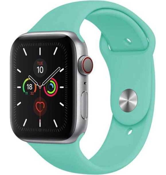 Совместимый ремешок Pazariz для Apple Watch 1 2 3 4 5 6 7 8 Se 42 мм/44 мм/45 мм силиконовый ремешок | Sumka