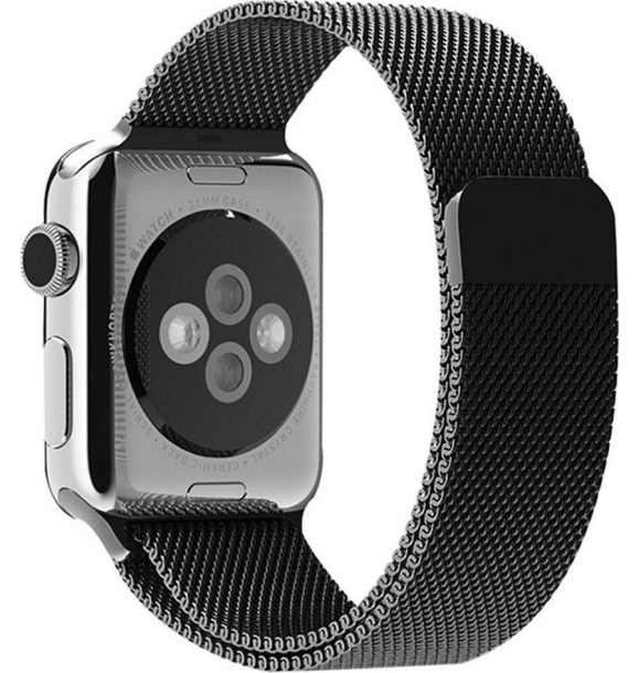 Совместимость с Apple Watch Pazariz 8, 7, 6, 5, 4, 3 SE, 42–44–45 мм, магнитный стальной вязаный ремешок | Sumka