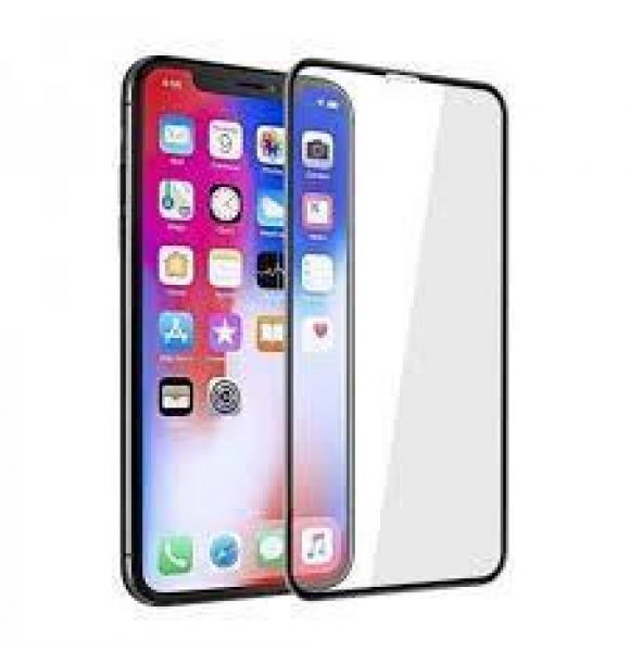 Нанотехнология стекло iPhone X черное Некрушимое стекло защитный экран | Sumka