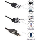 Эндоскоп 3 в 1 Змея Камера USB Micro Usb Type-C 2M Жесткий Кабель | Sumka