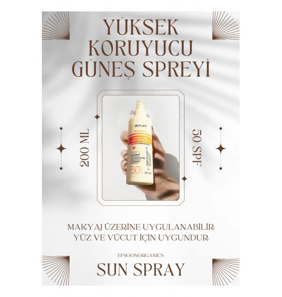 Sun Spray-Универсальный высокозащитный солнцезащитный спрей для лица и тела 50 SPF 200 мл | Sumka