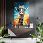 Happy Giraffe Матовый металлик Alu-Dibond | Sumka