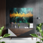 City Skyline Матовый металлик Alu-Dibond | Sumka