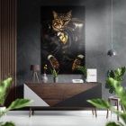 Cat Boss Матовый металлик Alu-Dibond | Sumka