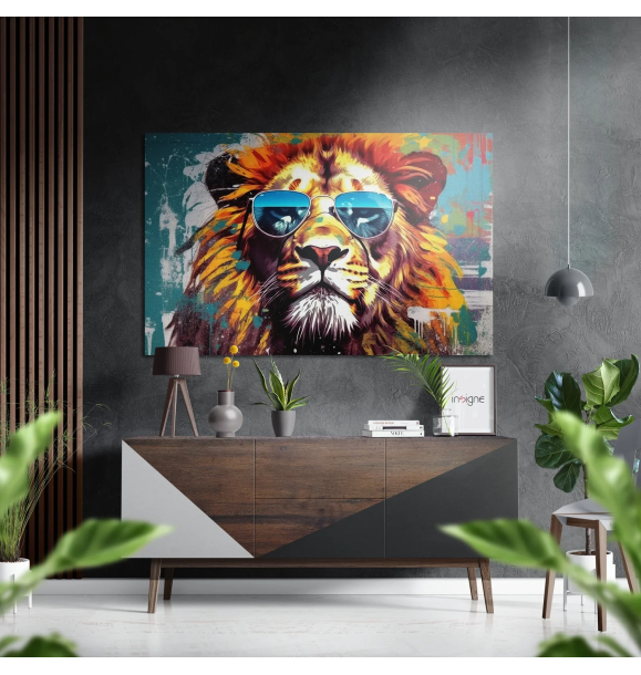 Cool Lion Матовый металлик Alu-Dibond | Sumka