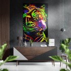 Neon Tiger Матовый металлик Alu-Dibond | Sumka