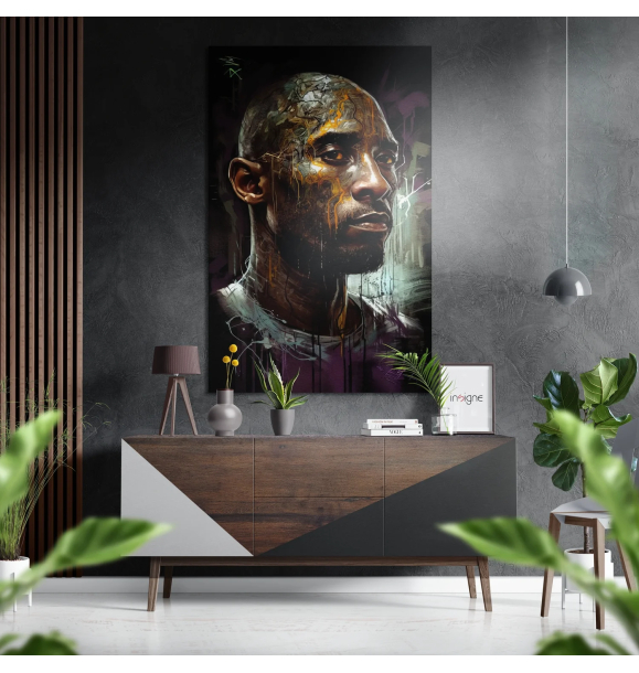 Kobe Bryant Матовый металлик Alu-Dibond | Sumka