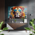 Cool Lion Матовый металлик Alu-Dibond | Sumka