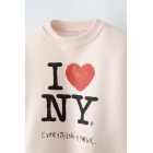 Толстовка с принтом I Love Ny ® для девочек | Sumka