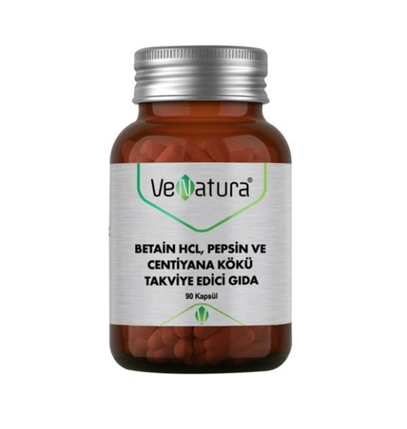 Venatura Betaine Hcl, пепсин и корень горечавки, 90 капсул | Sumka