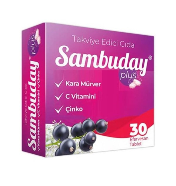 Sambuday Plus Black Elderberry 30 шипучих таблеток | Sumka