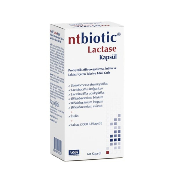 Ntbiotic лактаза 60 капсул | Sumka