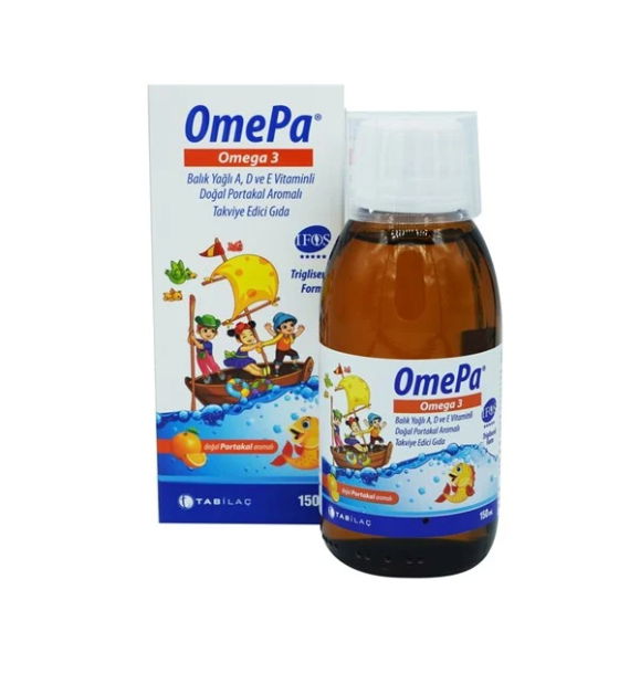 Omepa Omega 3 натуральный со вкусом апельсина 150 мл | Sumka