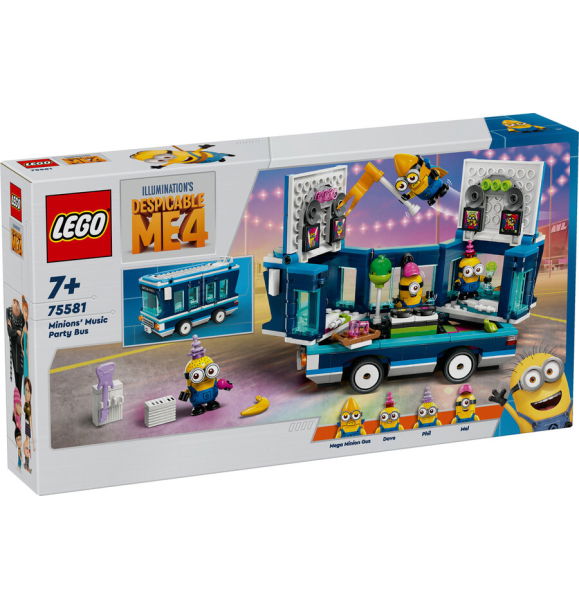 75581 Автобус для музыкальных вечеринок с миньонами LEGO® Despicable Me | Sumka