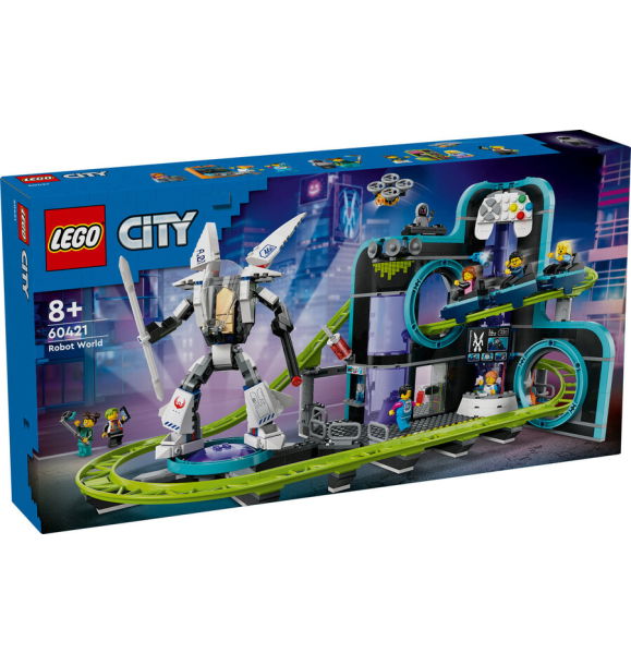 60421 LEGO® LEGO City Парк американских горок «Мир роботов» | Sumka