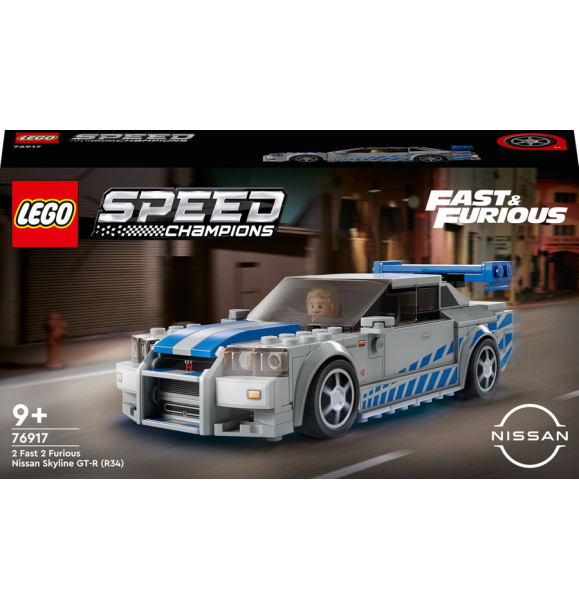 76917 LEGO® Speed Champions Faster Furious Nissan Skyline GT-R (R34) | Sumka