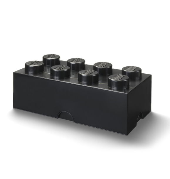 40041733 LEGO Storage Brick 8 — черный | Sumka