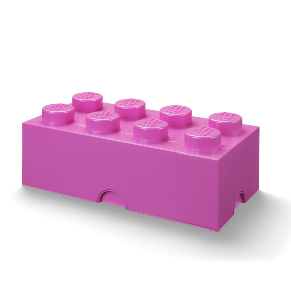 40041739 LEGO Storage Brick 8 — ярко-фиолетовый | Sumka