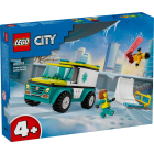 60403 LEGO® City: «Скорая помощь» и сноубордист | Sumka