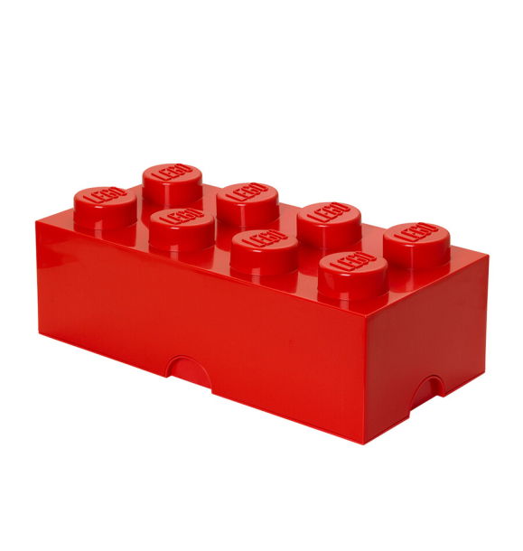 40041730 LEGO Storage Brick 8 — красный | Sumka