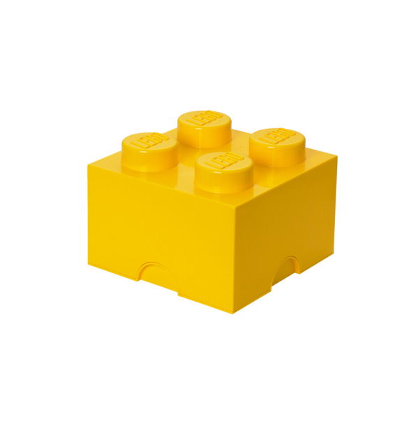 40031732 LEGO Storage Brick 4 — желтый | Sumka