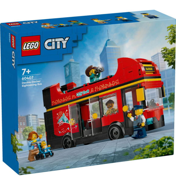 60407 Красный двухэтажный экскурсионный автобус LEGO® City | Sumka