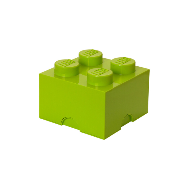 40031220 LEGO Storage Brick 4 — светло-зеленый | Sumka