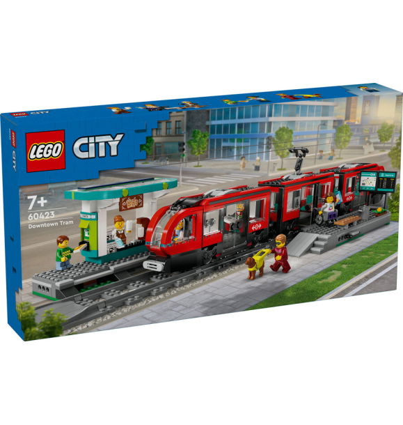 60423 LEGO® City Трамвайная остановка в центре города | Sumka