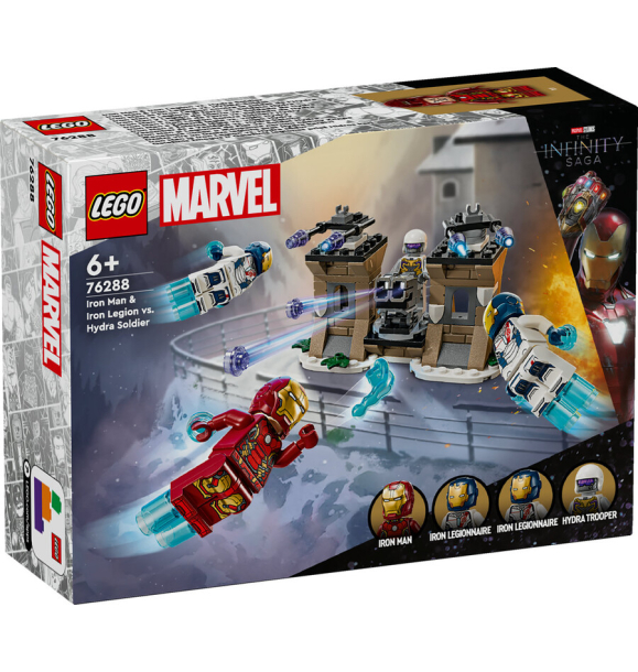 76288 LEGO® Marvel Железный человек и Железная армия против солдата Гидры | Sumka