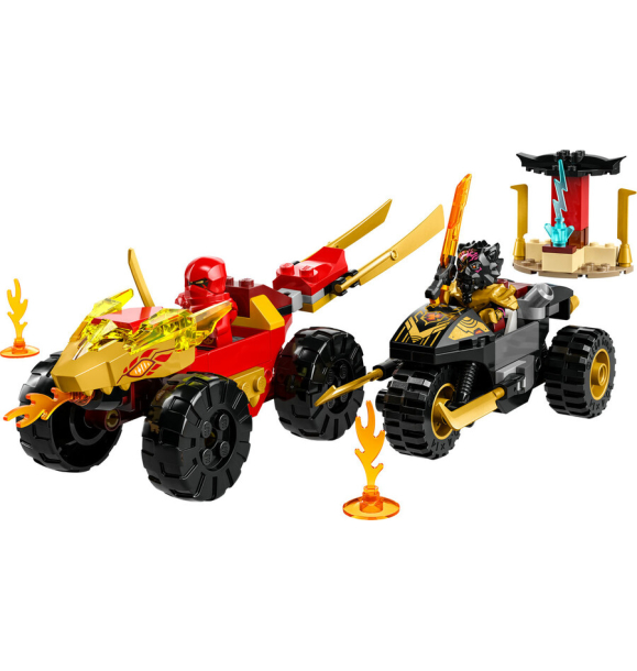 71789 LEGO® NINJAGO Битва на машинах и мотоциклах Кая и Раса | Sumka