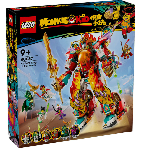 80057 LEGO® Monkie Kid: Огненное кольцо Нежи, робот | Sumka