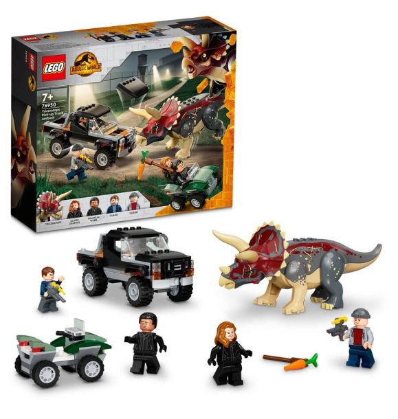 76950 LEGO Jurassic World™ Пикап Трицератопс: Засада | Sumka