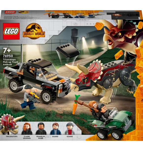 76950 LEGO Jurassic World™ Пикап Трицератопс: Засада | Sumka