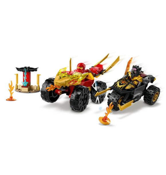 71789 LEGO® NINJAGO Битва на машинах и мотоциклах Кая и Раса | Sumka