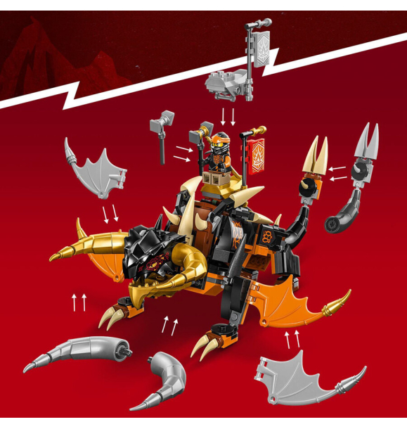 71782 LEGO® NINJAGO® Земляной дракон Коула EVO | Sumka