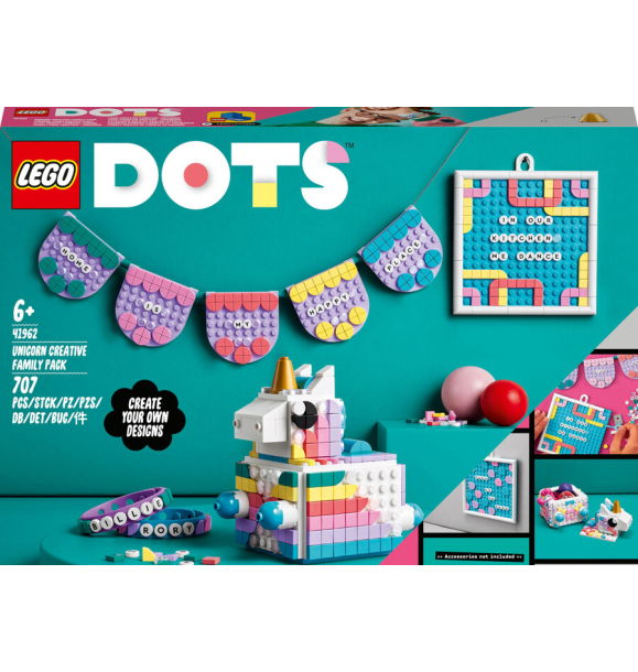 41962 LEGO DOTS Творческий семейный набор «Единорог» | Sumka