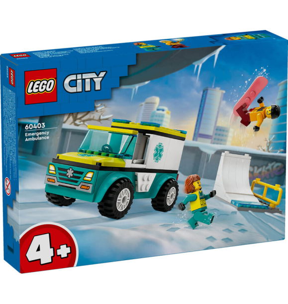 60403 LEGO® City: «Скорая помощь» и сноубордист | Sumka