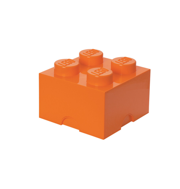 40031760 LEGO Storage Brick 4 — оранжевый | Sumka