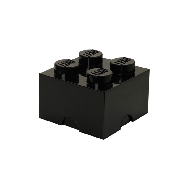 40031733 LEGO Storage Brick 4 — черный | Sumka