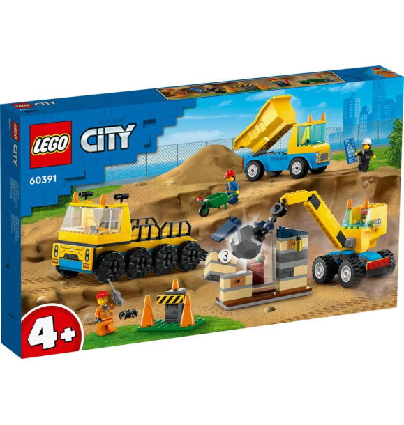 60391 Строительные грузовики и шаровой кран LEGO® City | Sumka